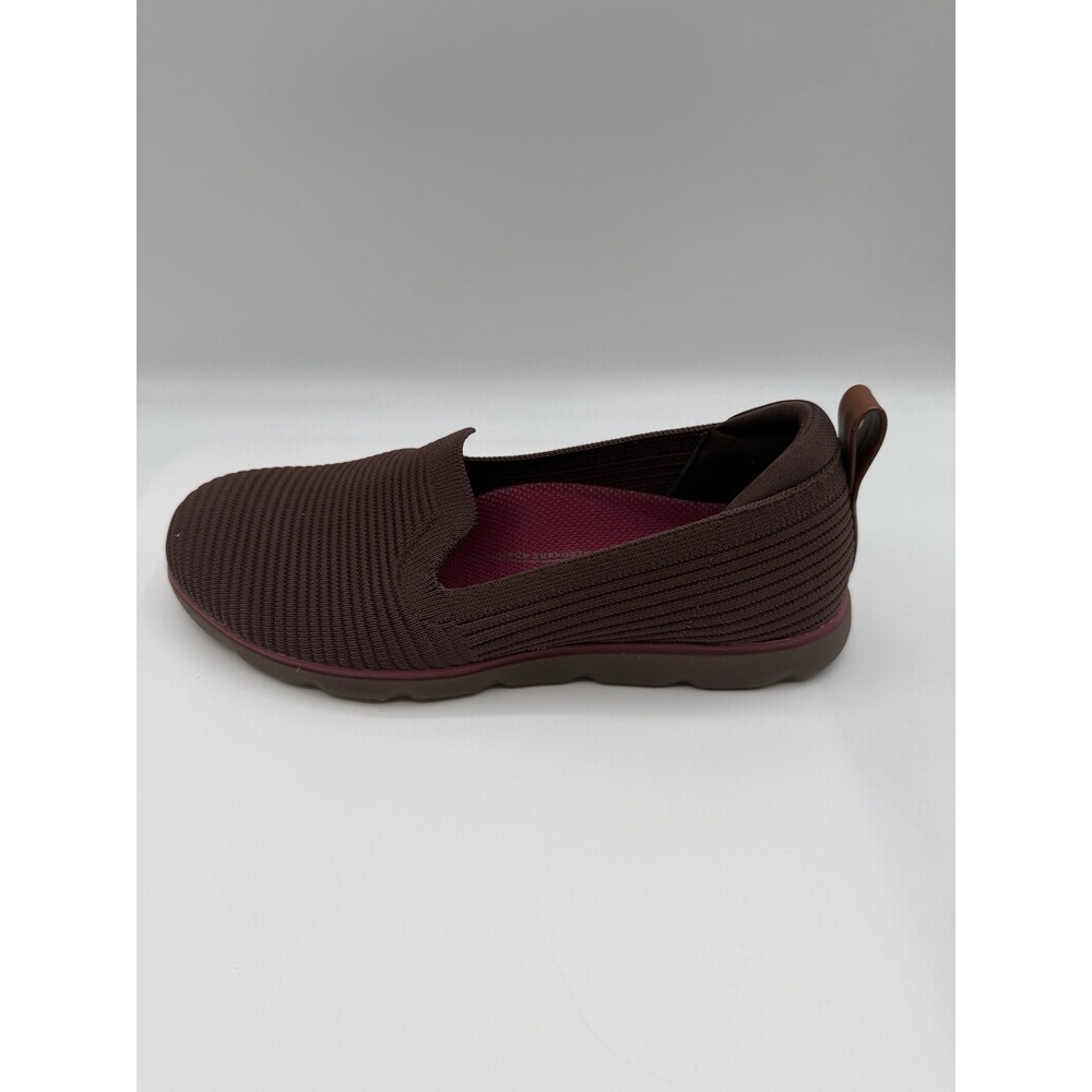 Ryka Effort Slip On Flats, Women's 6 W, EU 36 W,Choc Brown,Max Cushion,NIB